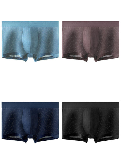 4 Pack Men's Thin Ultra Breathable Mesh Trunks