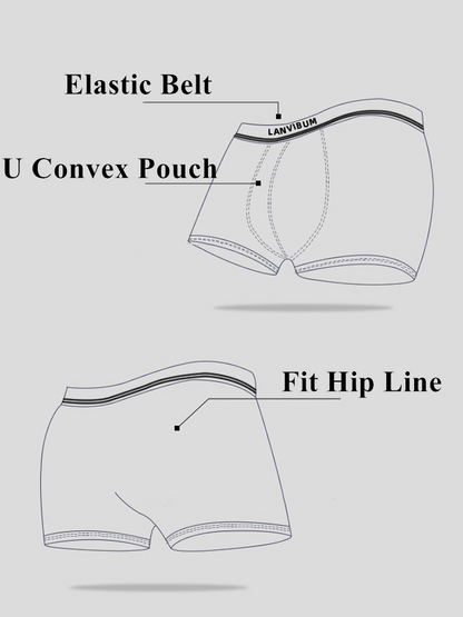 Men's Short Leg Cotton Trunks