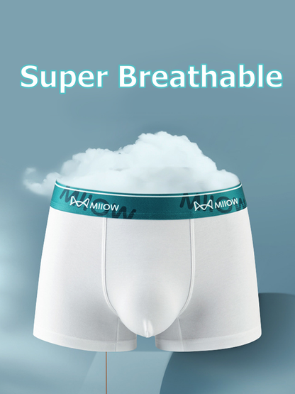 Men's U Convex Pouch Breathable Cotton Trunks