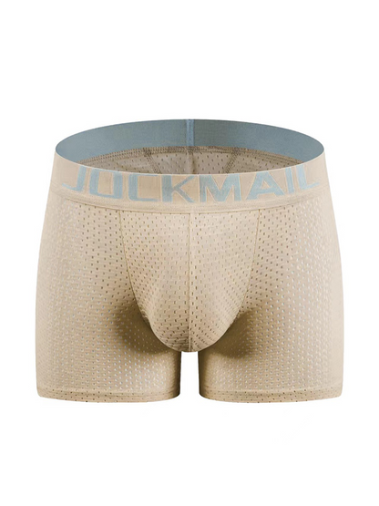 Sponge Cushion Mesh Buttock Boxer Briefs