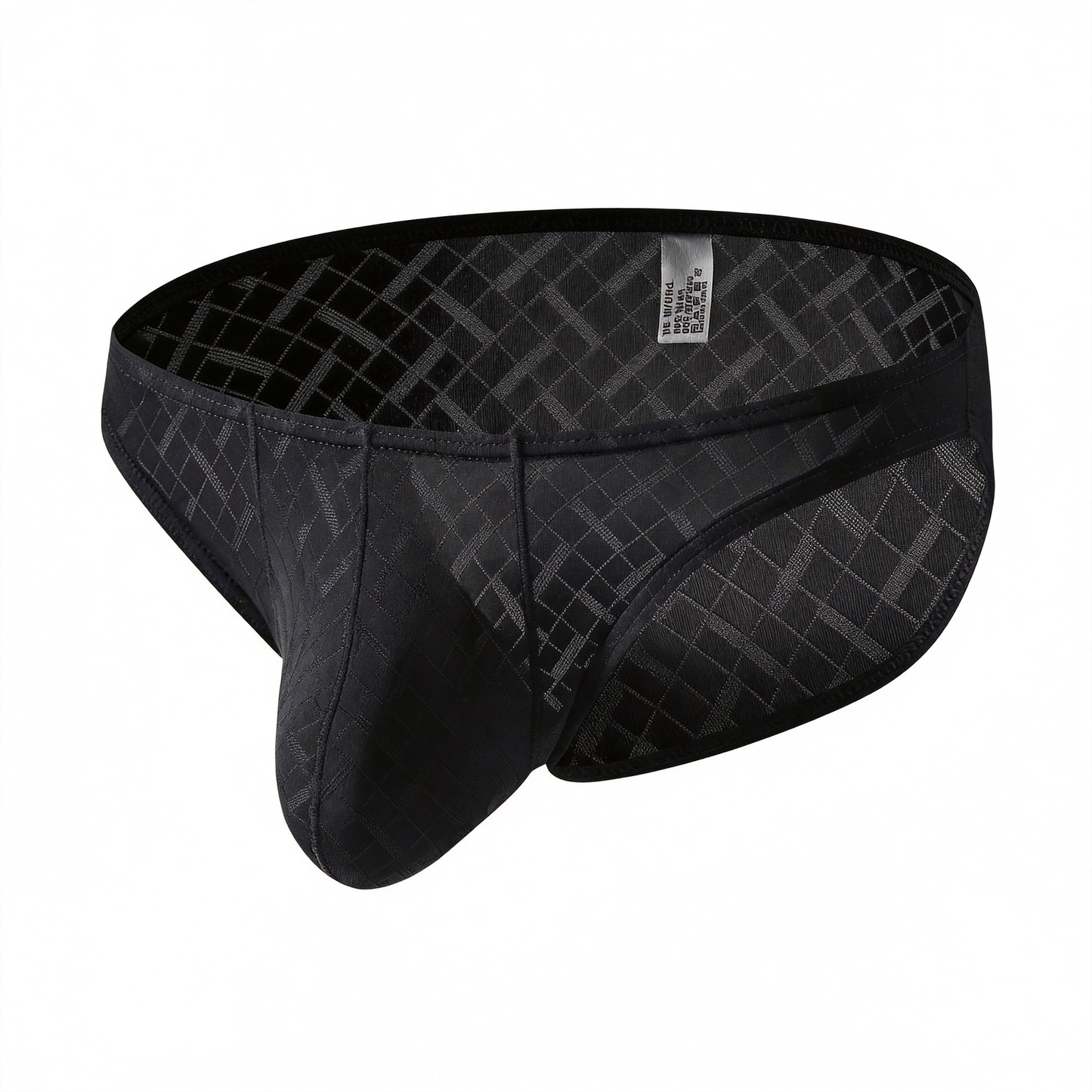 Men's Jacquard Plaid Low-Rise Briefs - Sexy Breathable Pouch Underwear