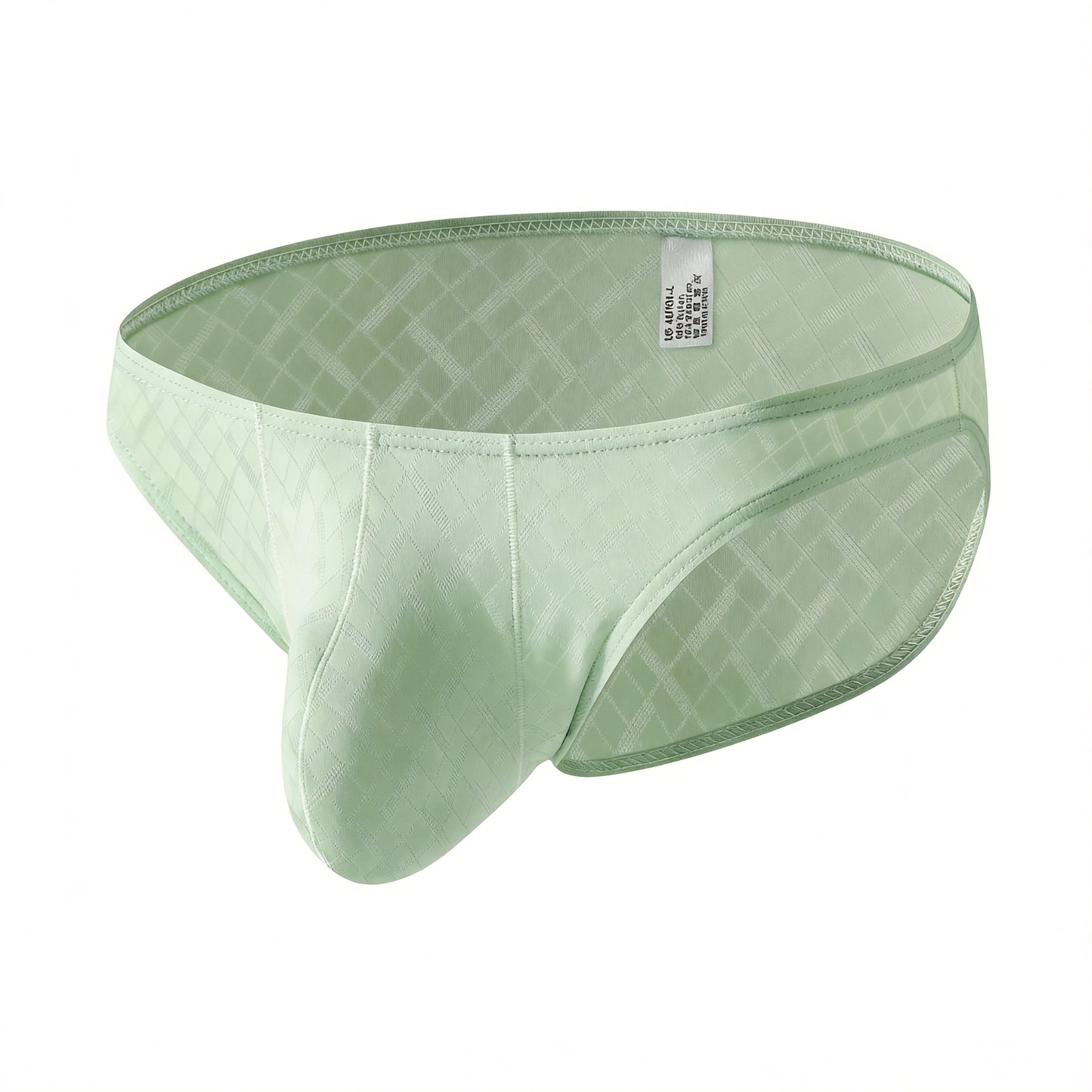 Men's Jacquard Plaid Low-Rise Briefs - Sexy Breathable Pouch Underwear