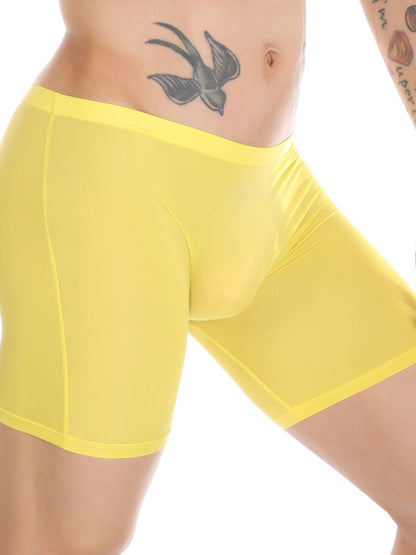 Men's Breathable Silky Seamless Boxer Briefs