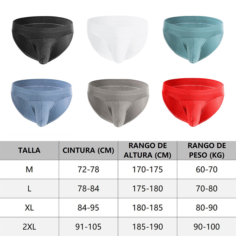 Men's High-Rise Underwear. Breathable and Comfortable. Triangular Waist