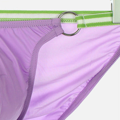 Men's Low Rise Breathable Briefs with Iron Ring