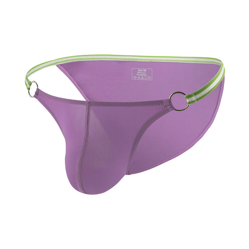 Men's Low Rise Breathable Briefs with Iron Ring
