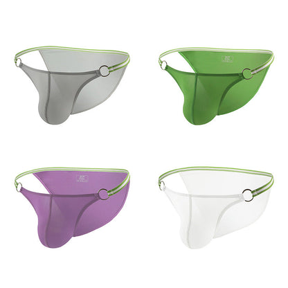Men's Low Rise Breathable Briefs with Iron Ring